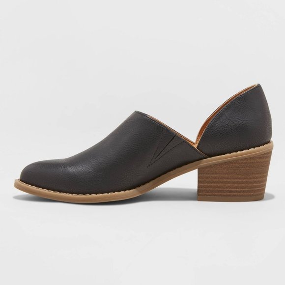 Universal Thread Shoes - Universal Thread Faux-Leather Heeled Open Bootie